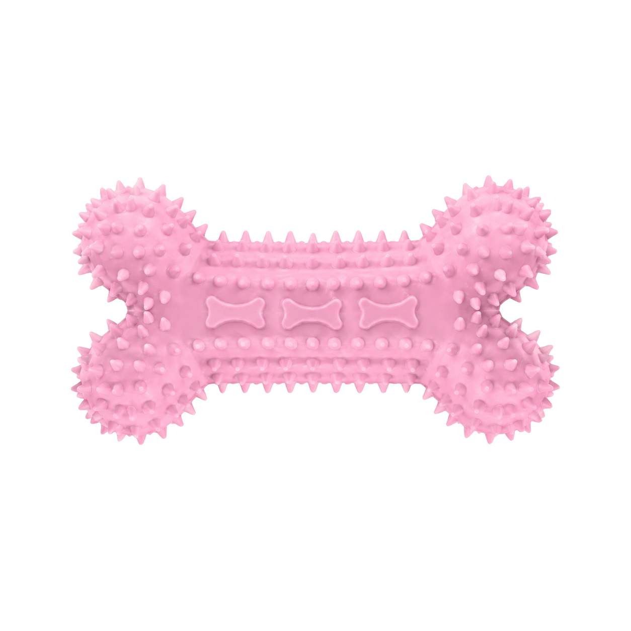 Pink Dog Toy Set — Soft Rubber Chew Toys for Small & Medium Dogs