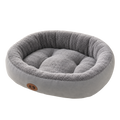 Cozy Round Dog Bed — Plush Calming Nest Cushion