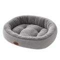 Cozy Round Dog Bed — Plush Calming Nest Cushion