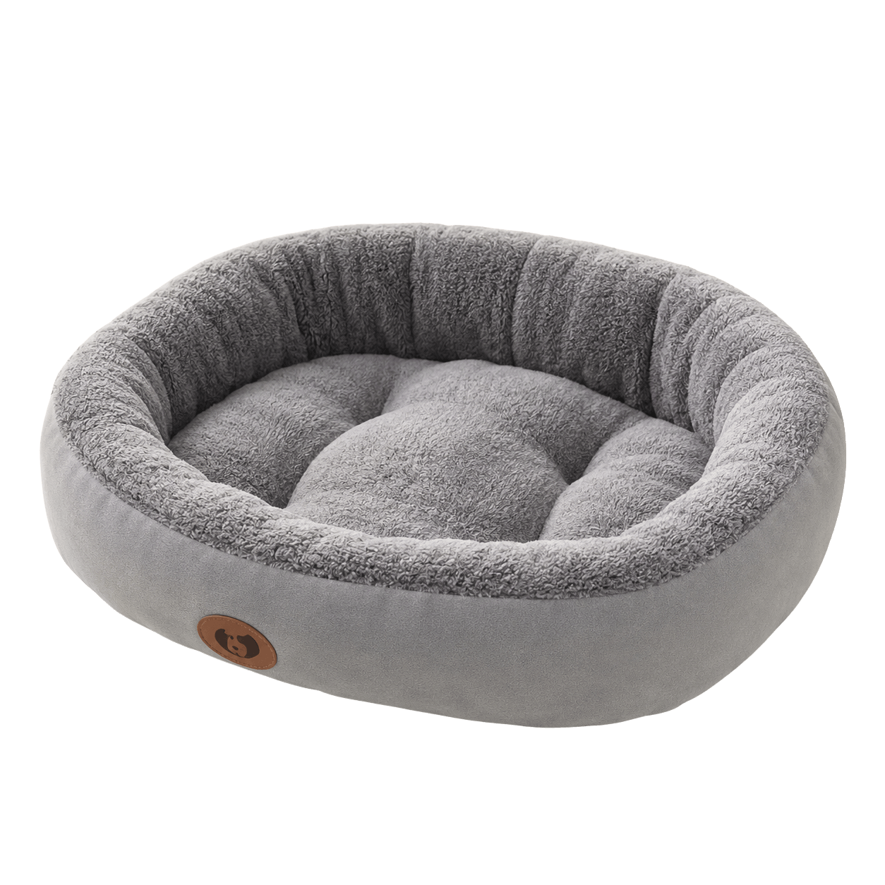 Cozy Round Dog Bed — Plush Calming Nest Cushion