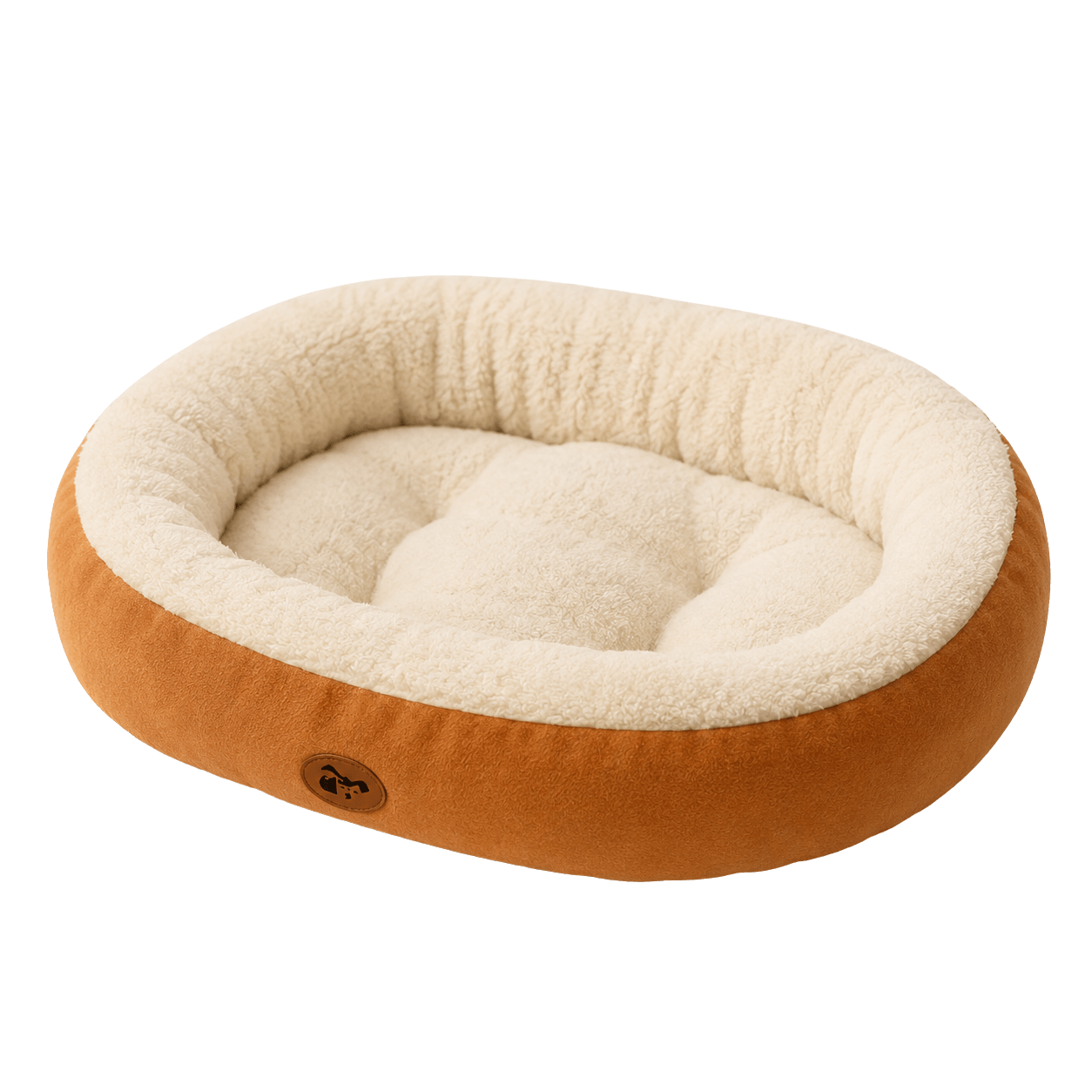 Cozy Round Dog Bed — Plush Calming Nest Cushion