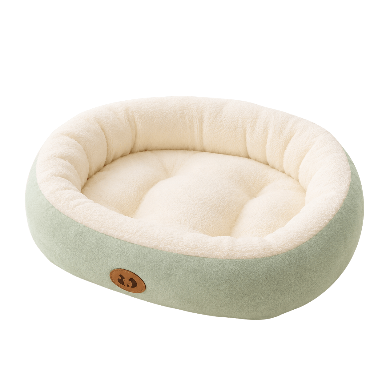 Cozy Round Dog Bed — Plush Calming Nest Cushion