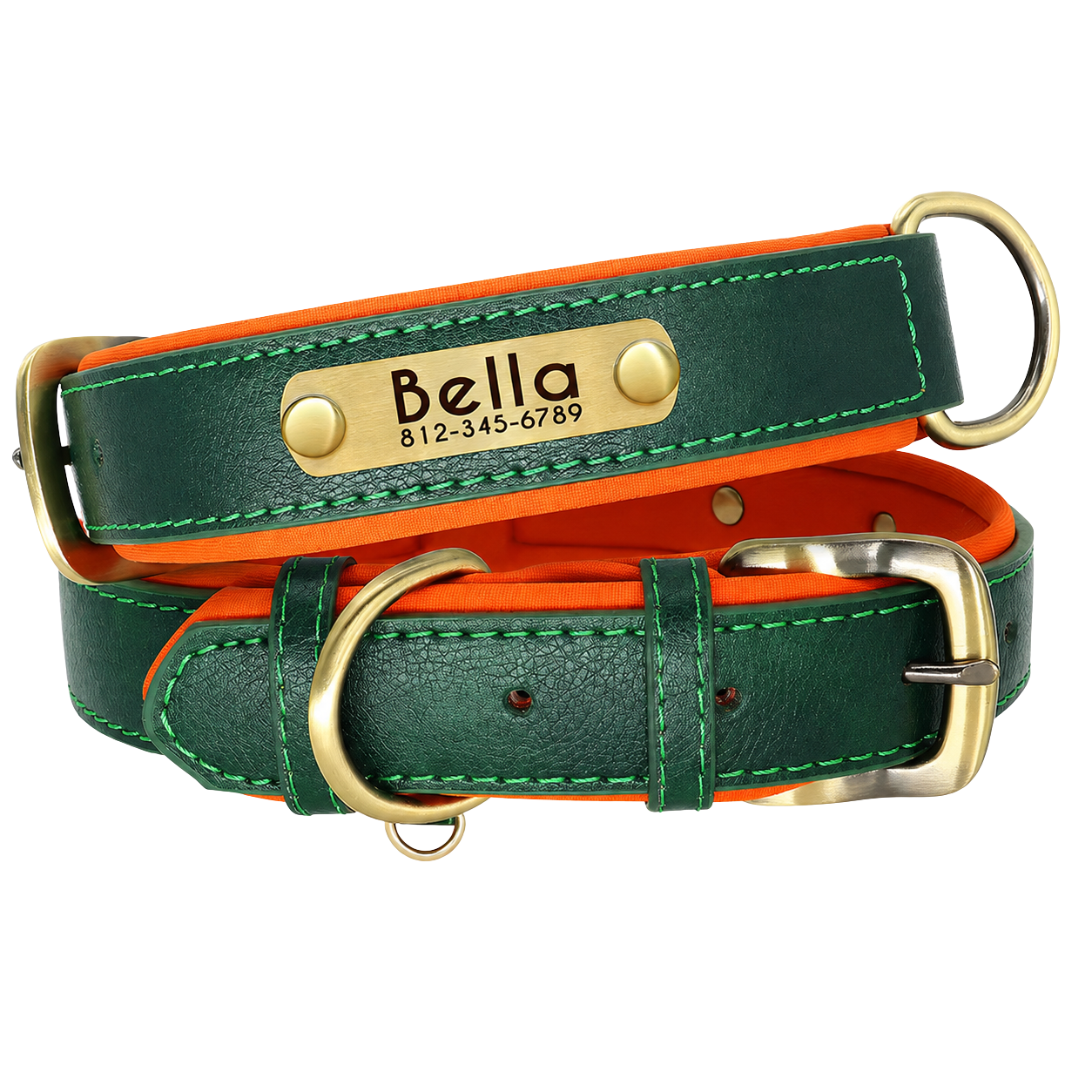 Personalized Dog Collar - Custom Engraved ID Tag
