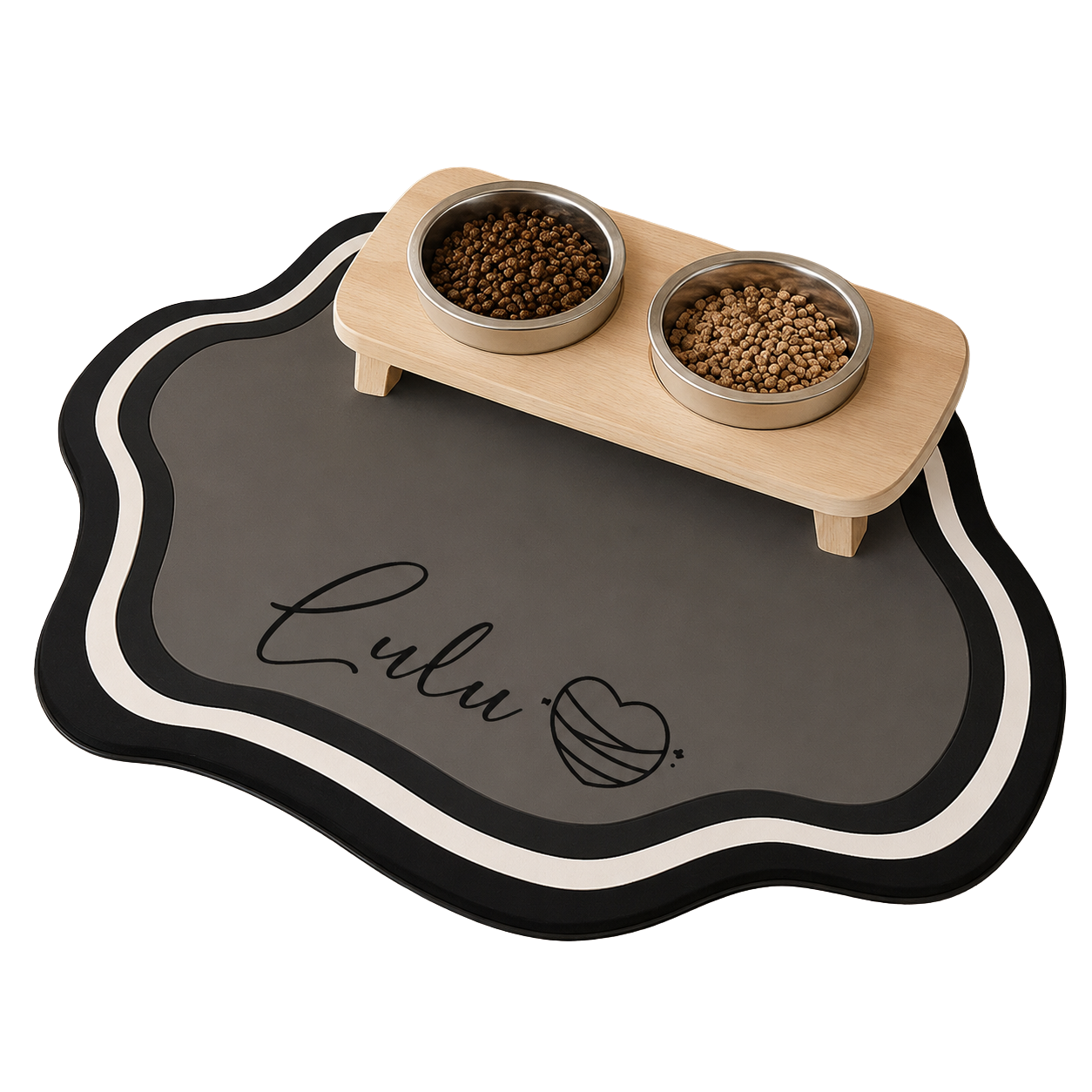 Personalized Pet Feeding Mat — Custom Name, Diatomite