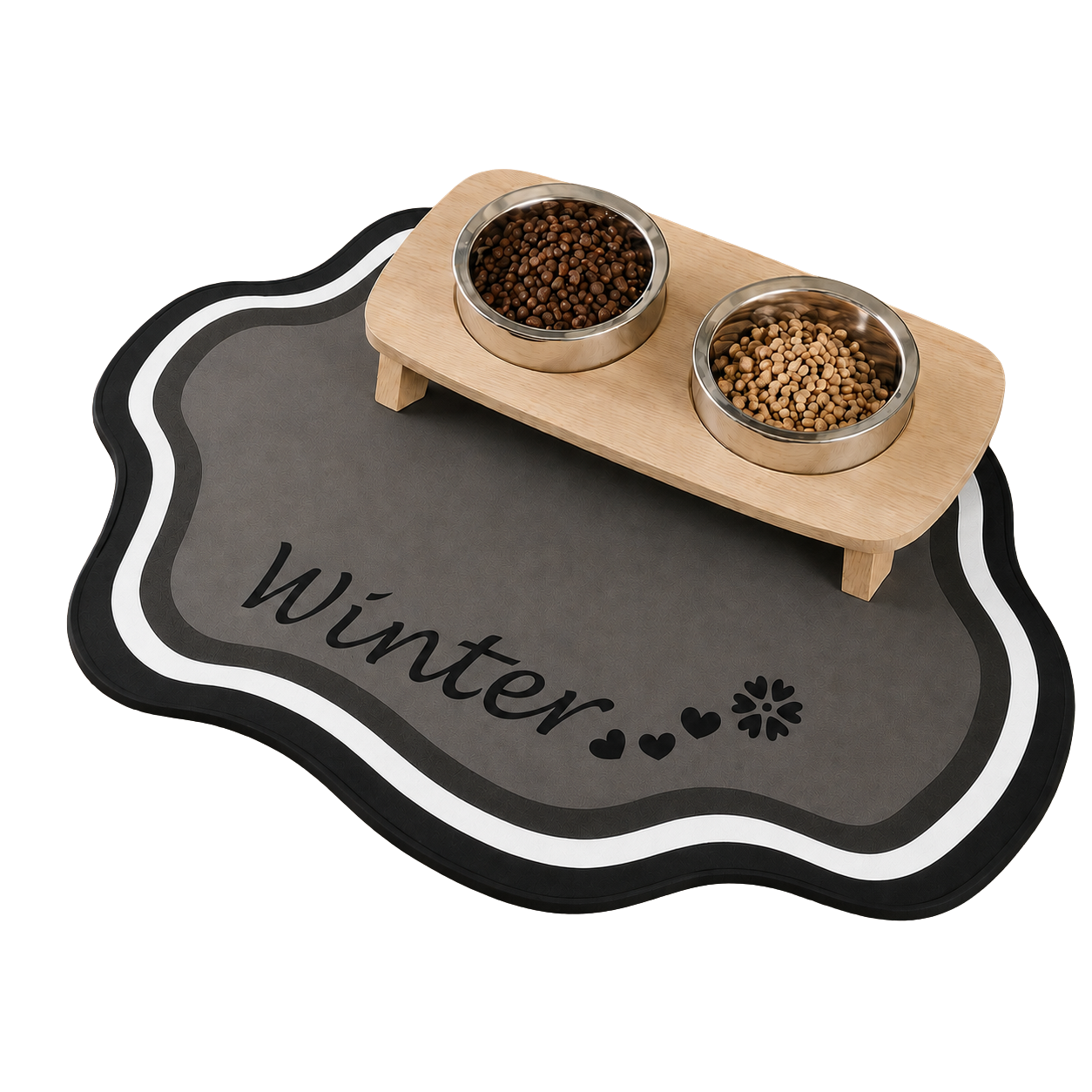 Personalized Pet Feeding Mat — Custom Name, Diatomite