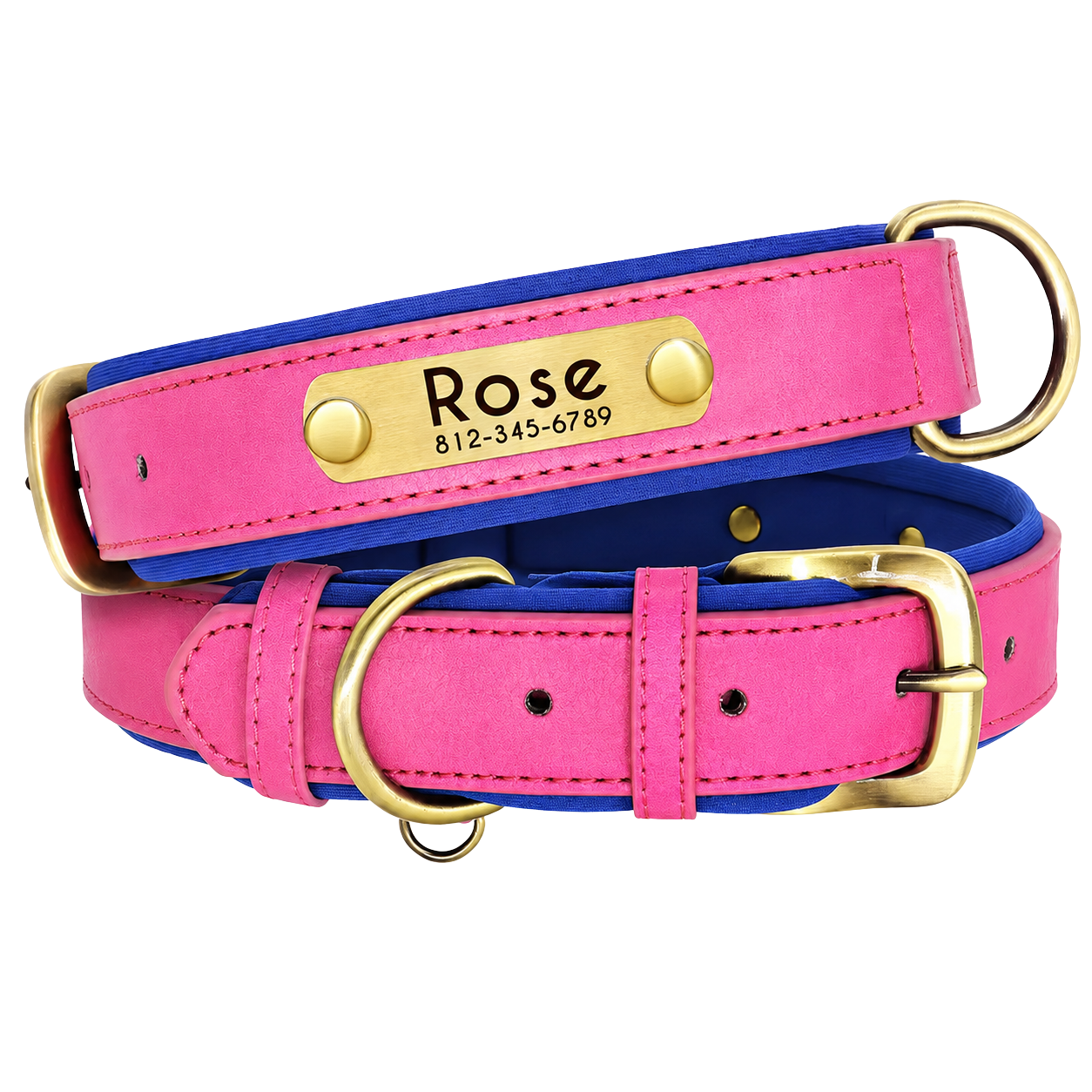 Personalized Dog Collar — Custom Engraved ID Tag