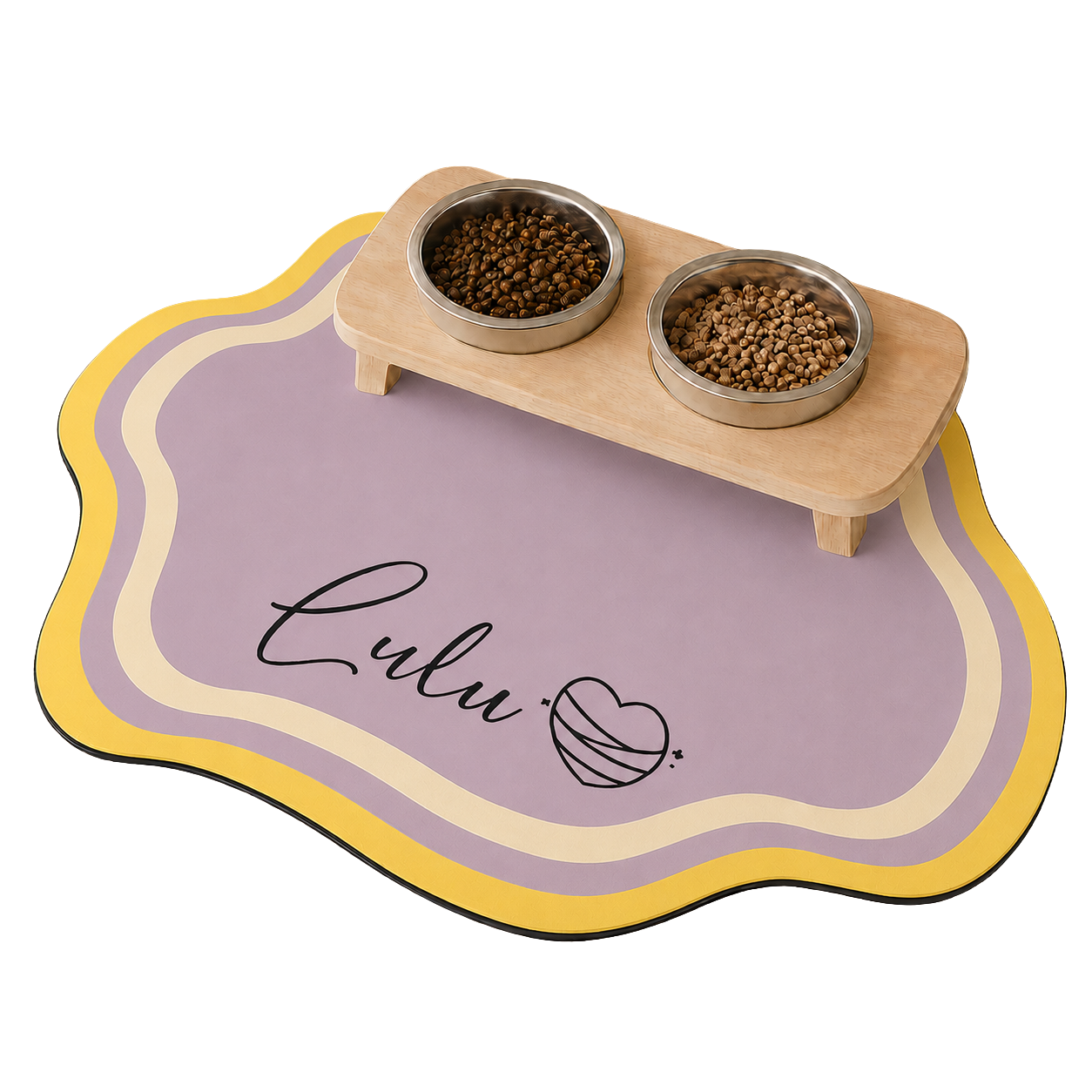 Personalized Pet Feeding Mat — Custom Name, Diatomite
