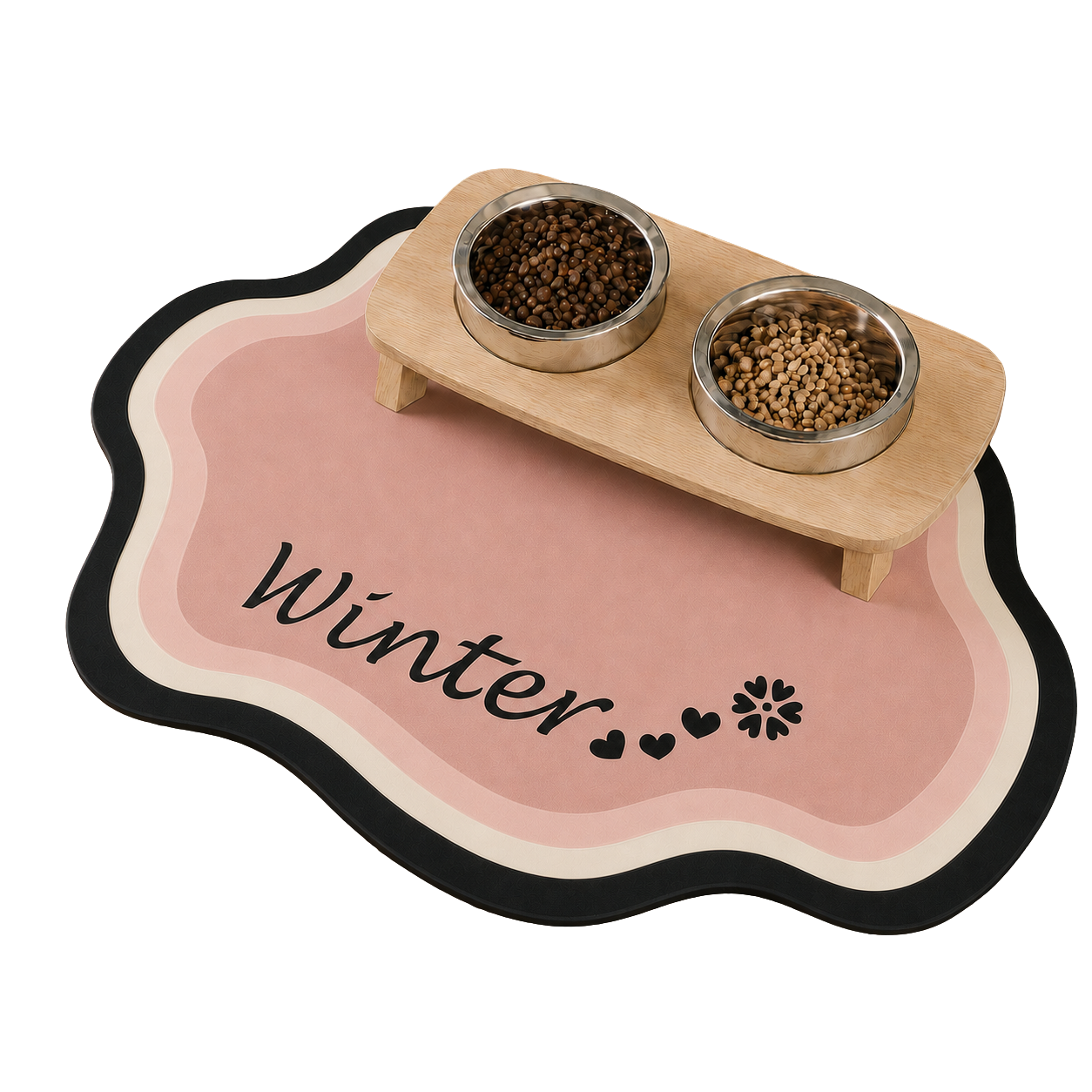 Personalized Pet Feeding Mat — Custom Name, Diatomite