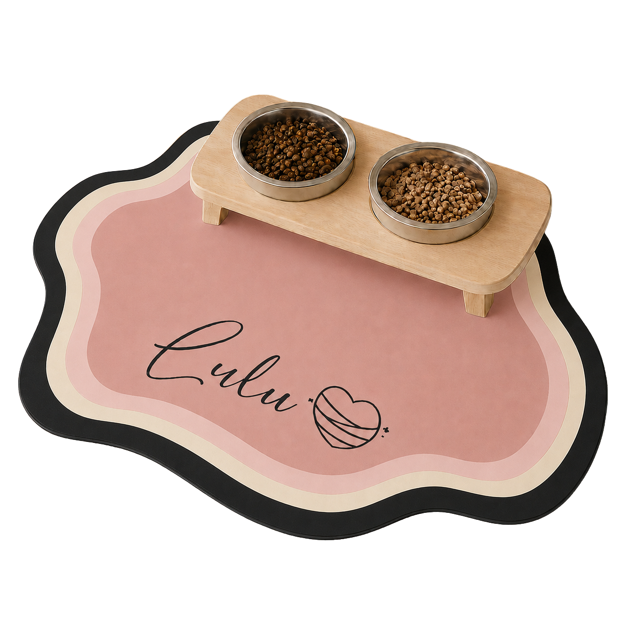 Personalized Pet Feeding Mat — Custom Name, Diatomite