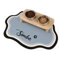 Personalized Pet Feeding Mat — Custom Name, Diatomite