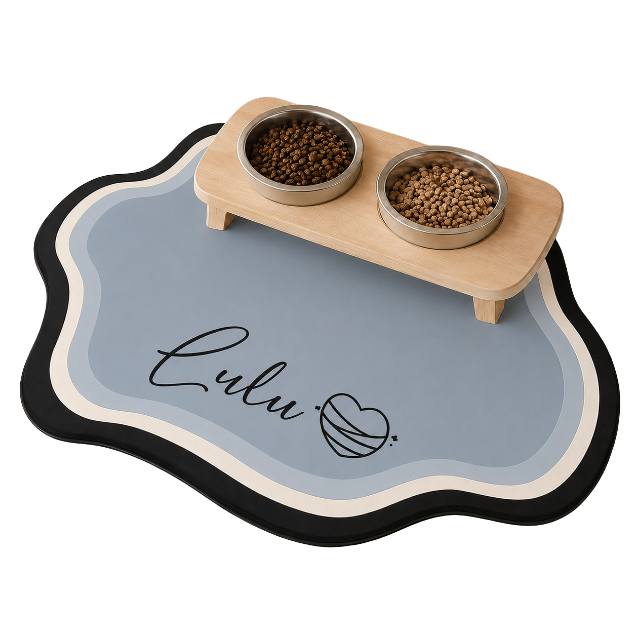 Personalized Pet Feeding Mat — Custom Name, Diatomite