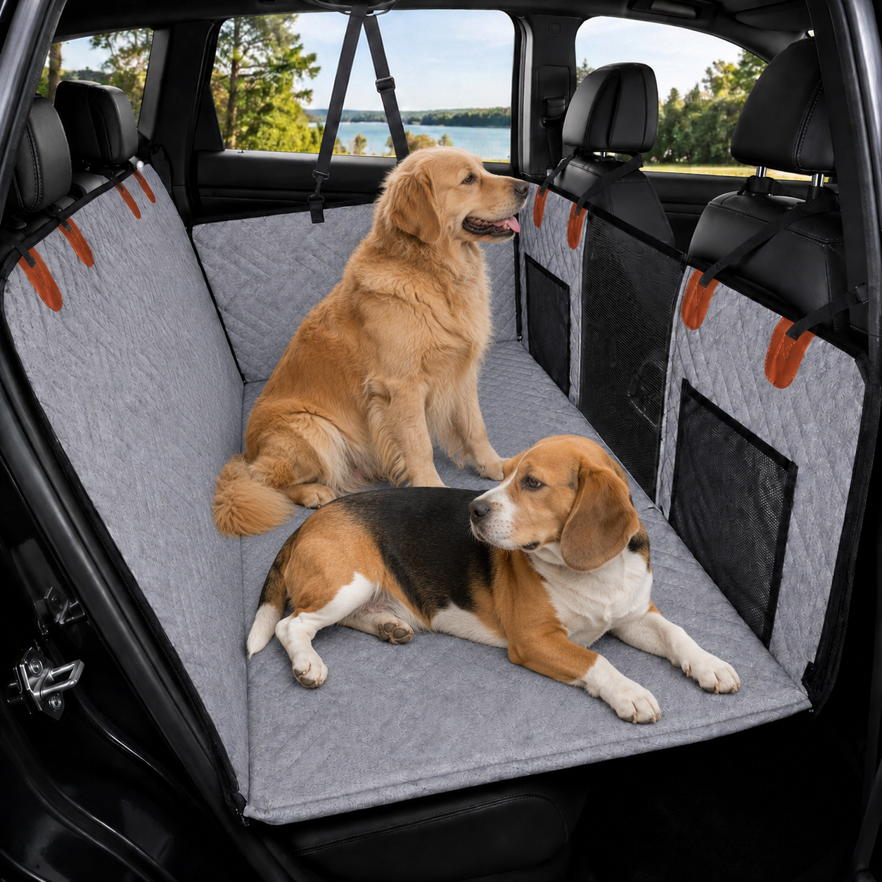 Dog Car Seat Cover — Full Back Seat Protection