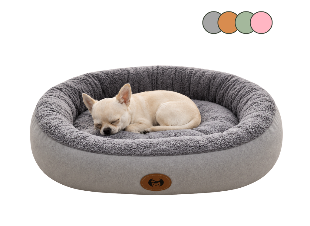 Cozy Round Dog Bed — Plush Calming Nest Cushion