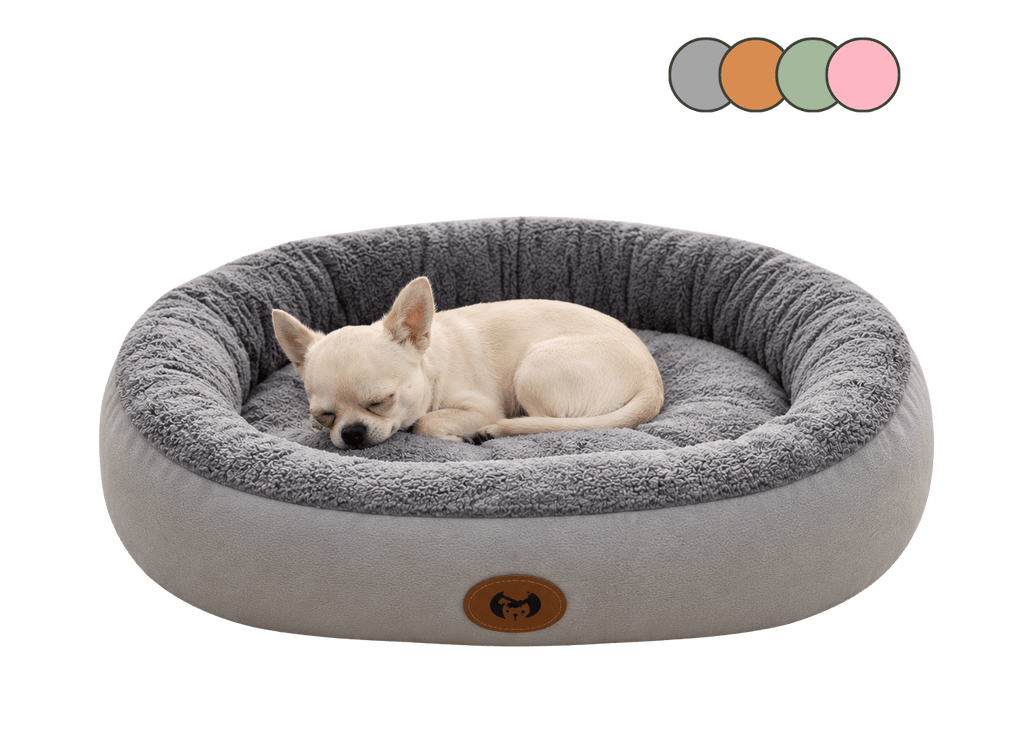 Cozy Round Dog Bed — Plush Calming Nest Cushion