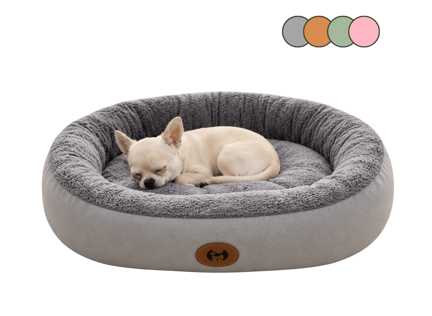 Cozy Round Dog Bed — Plush Calming Nest Cushion