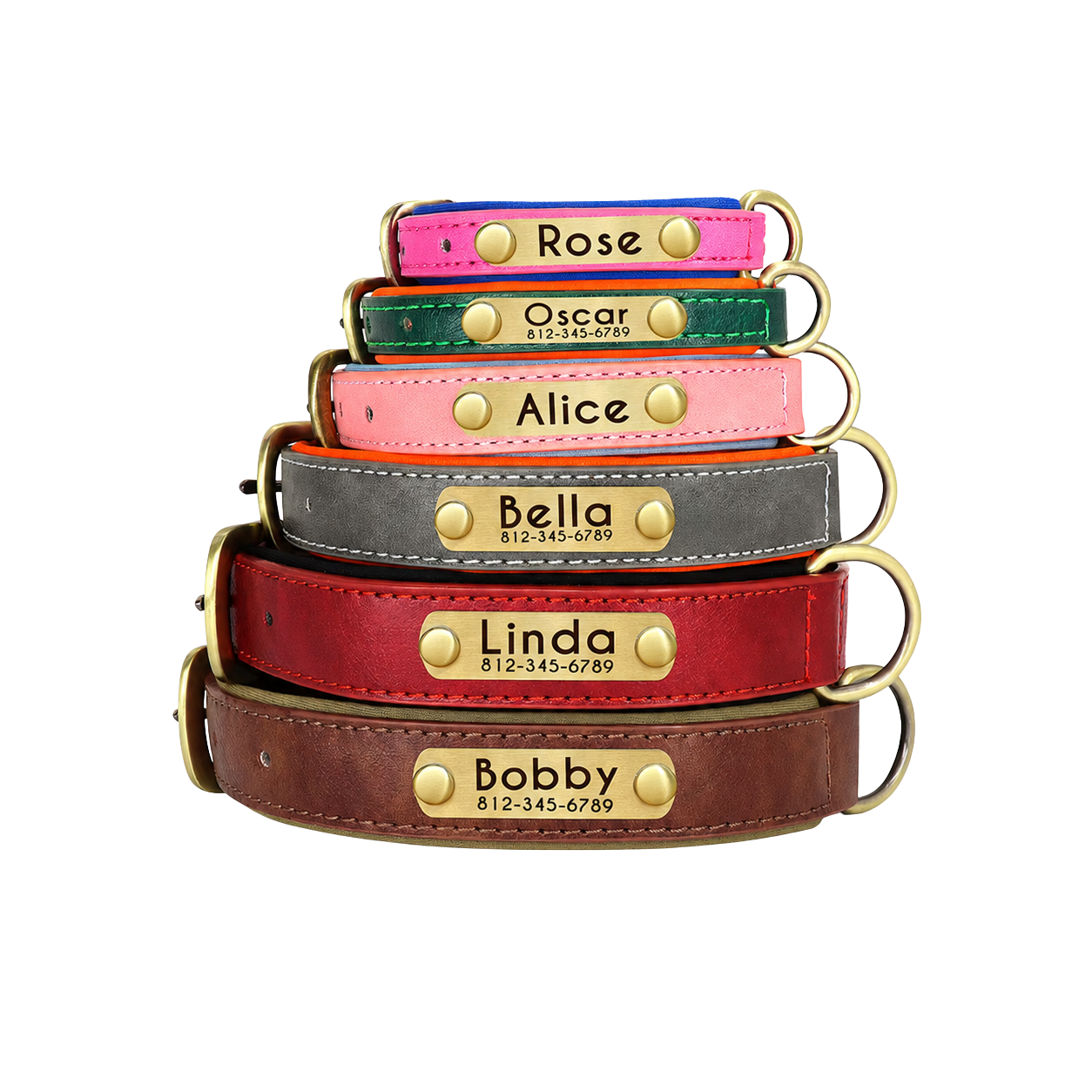 Personalized Dog Collar — Custom Engraved ID Tag